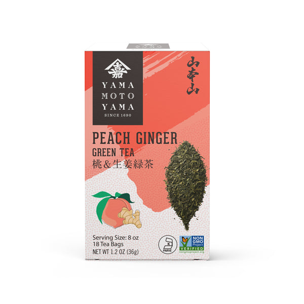 yamamotoyama  Green Tea with Peach Ginger Tea Bag | Yamamotoyama– Yamamotoyama