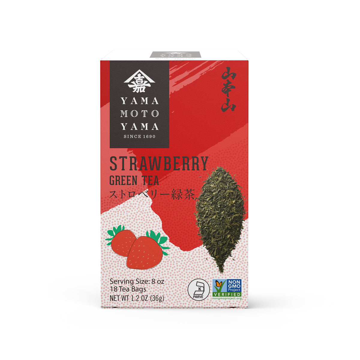 Green Tea with Strawberry Tea Bag