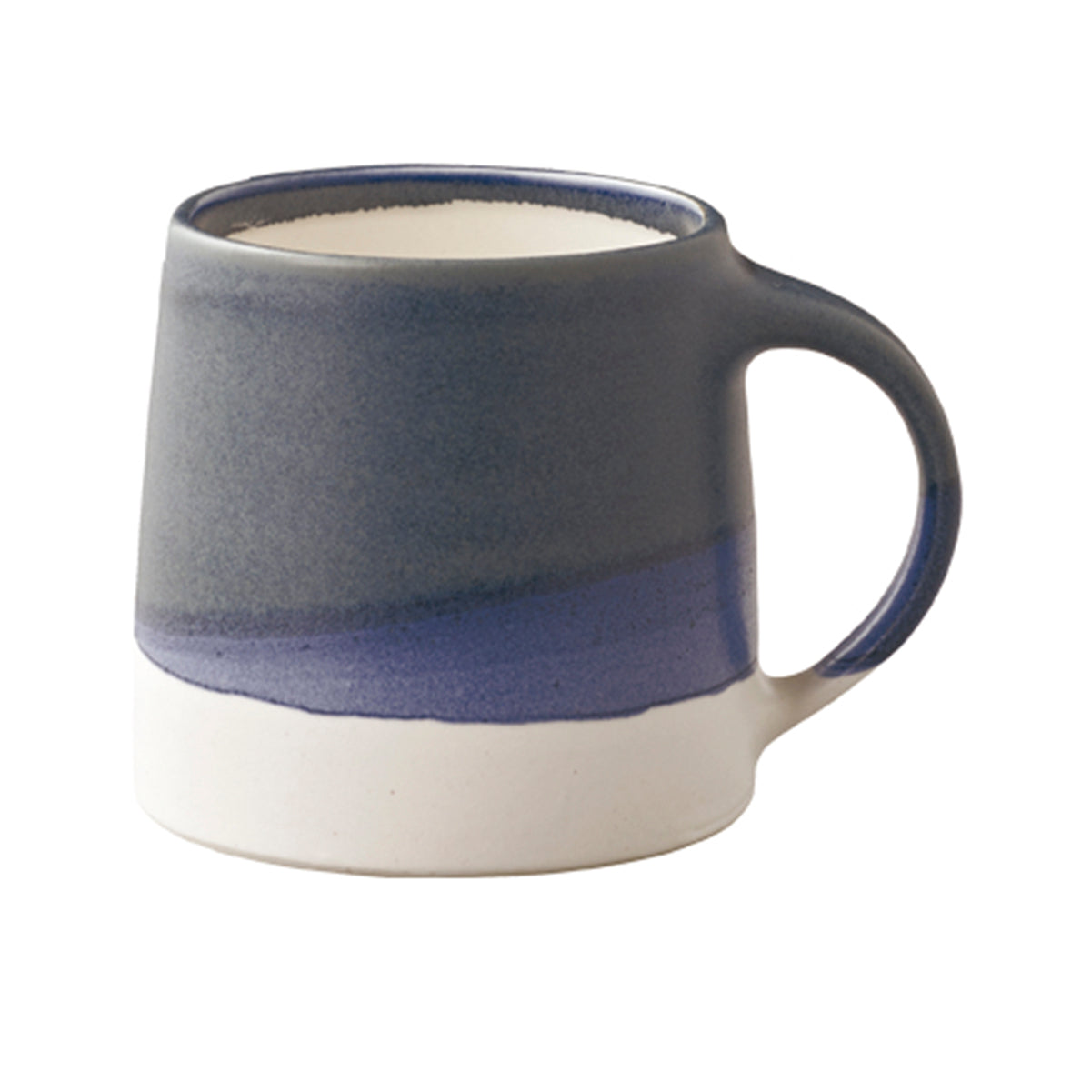 Kinto Navy & White Layered Glaze Mug 10.8 oz. | Yamamotoyama